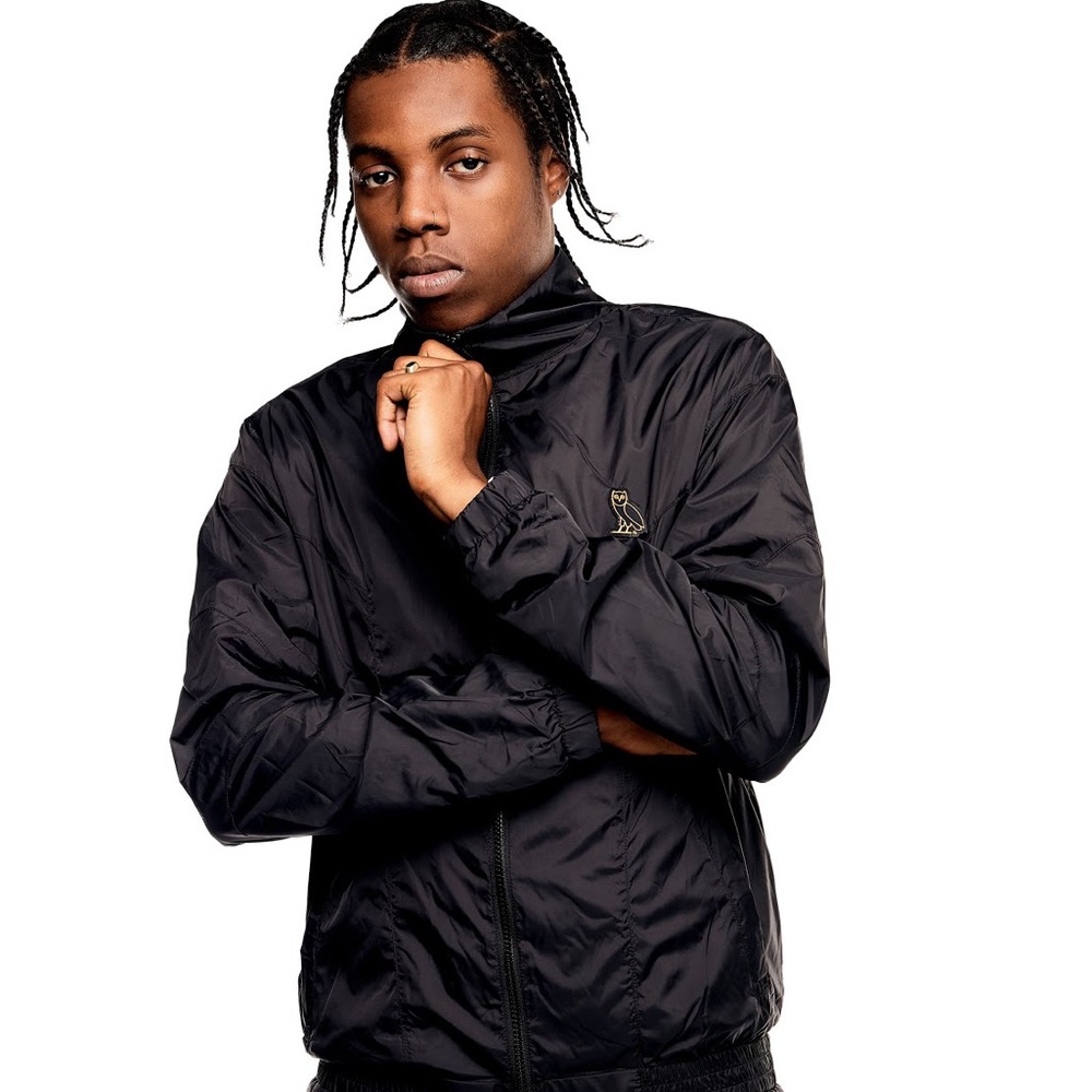 OVO Black Windbreaker Full Zip Jacket